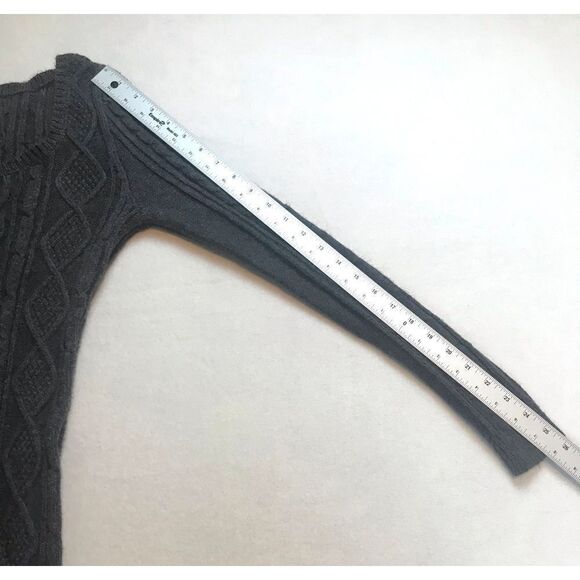 Abercrombie &‎ Fitch Pebble Grey Cotton Knit Sweater Dress - Picture 9 of 11